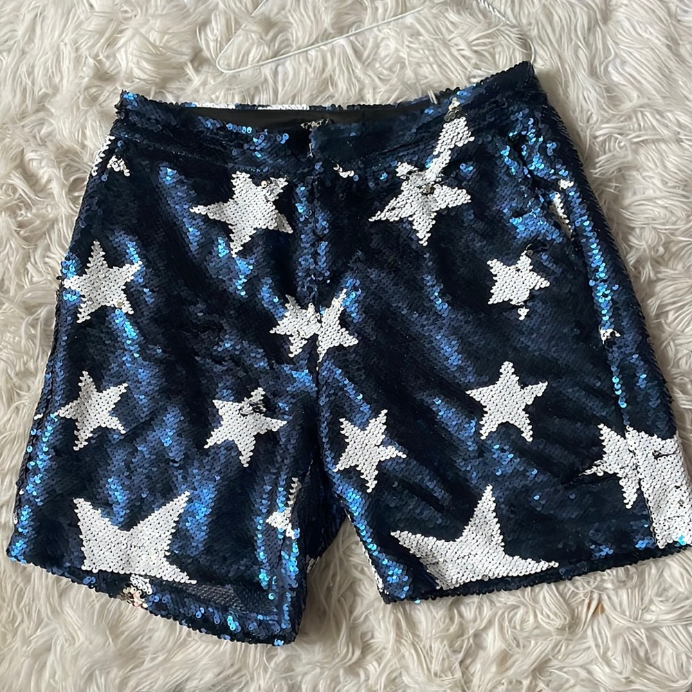 Any Old Iron sequin star shorts
